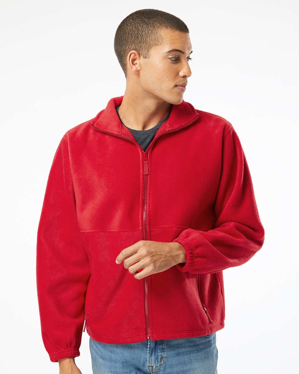 no-logo Burnside Polar Fleece Full-Zip Jacket-Outerwear-Burnside-Thread Logic