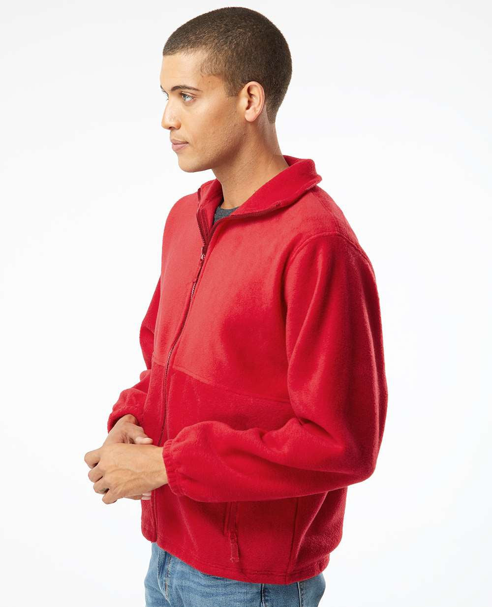 no-logo Burnside Polar Fleece Full-Zip Jacket-Outerwear-Burnside-Thread Logic