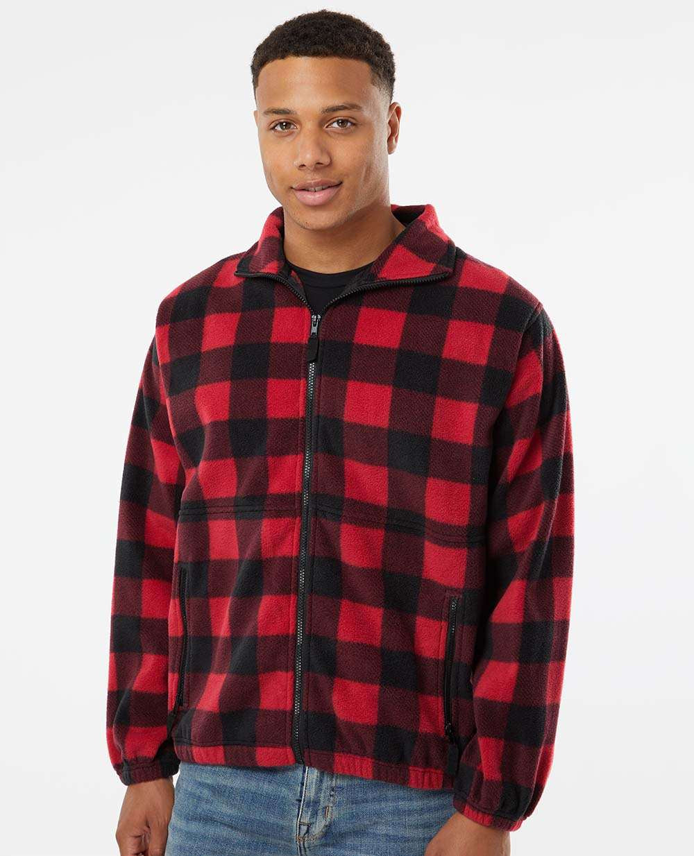 no-logo Burnside Polar Fleece Full-Zip Jacket-Outerwear-Burnside-Thread Logic