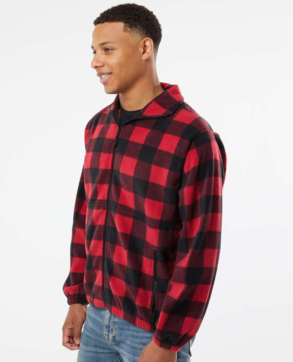 no-logo Burnside Polar Fleece Full-Zip Jacket-Outerwear-Burnside-Thread Logic