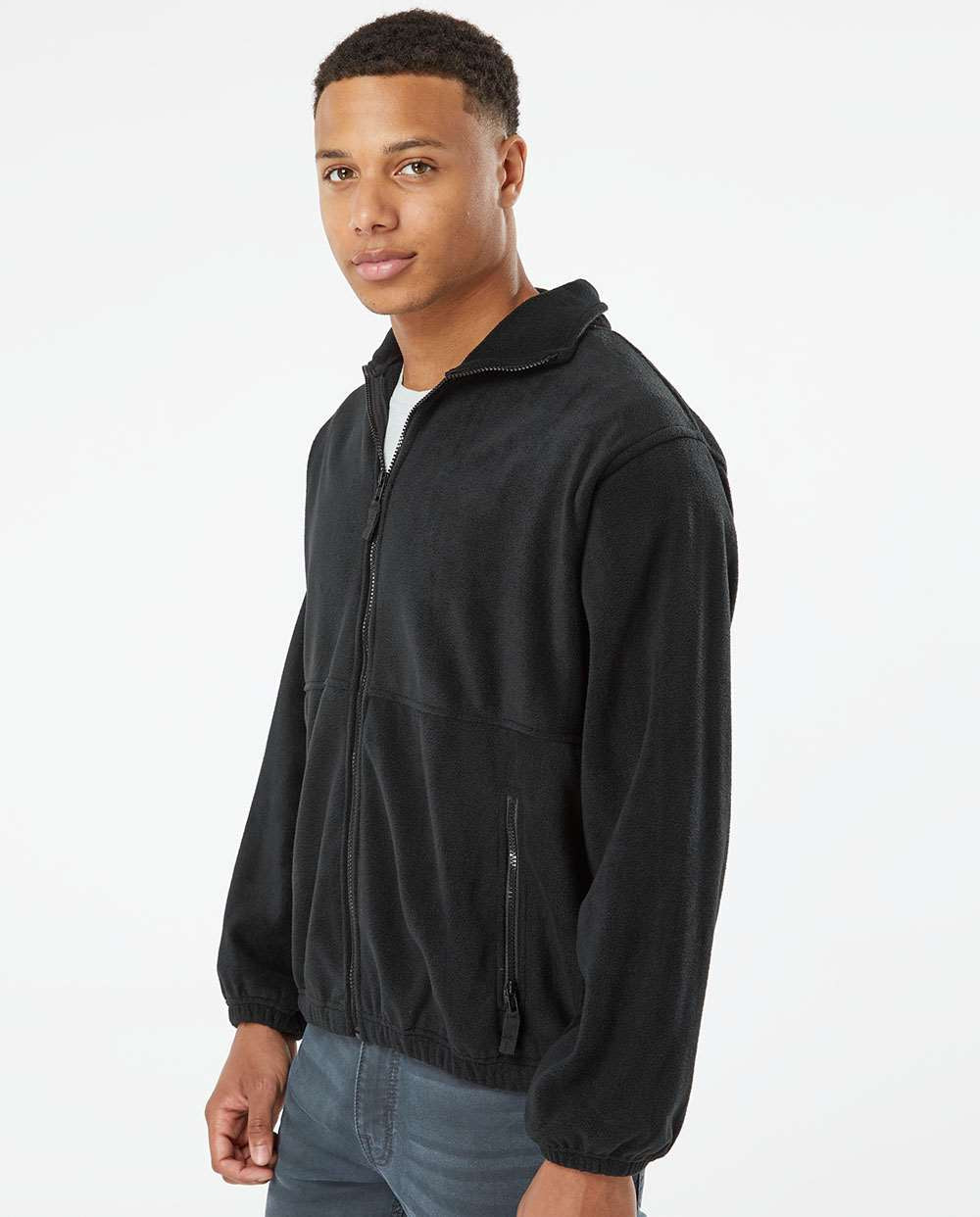 no-logo Burnside Polar Fleece Full-Zip Jacket-Outerwear-Burnside-Thread Logic