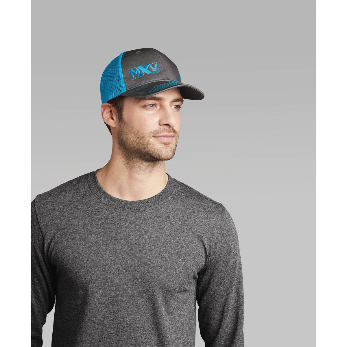 no-logo Port Authority Snapback Trucker Cap-Headwear-Port Authority-Thread Logic