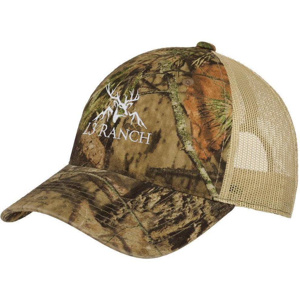 no-logo Port Authority Unstructured Camouflage Mesh Back Cap-Regular-Port Authority-Thread Logic