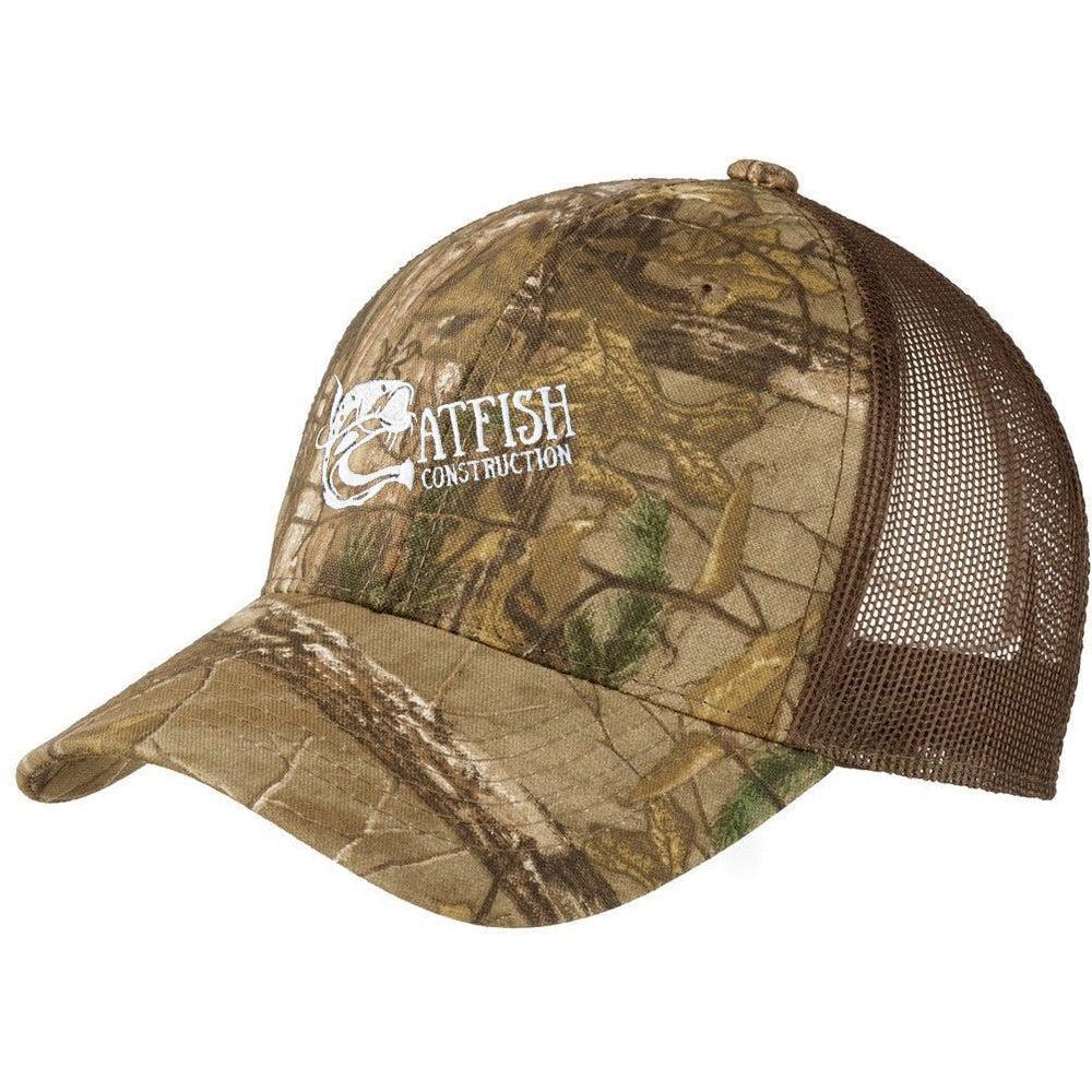 no-logo Port Authority Structured Camouflage Mesh Back Cap-Headwear-Port Authority-Thread Logic