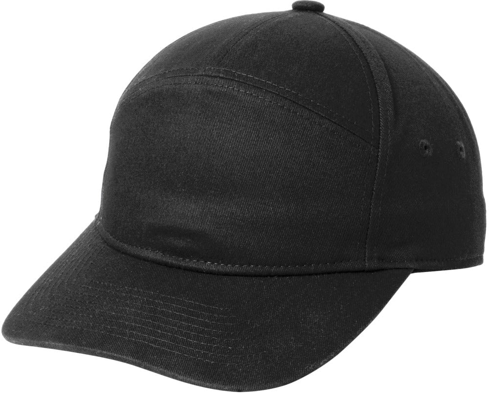 no-logo Port Authority 7-Panel Cap-Port Authority-Black-OSFA-Thread Logic