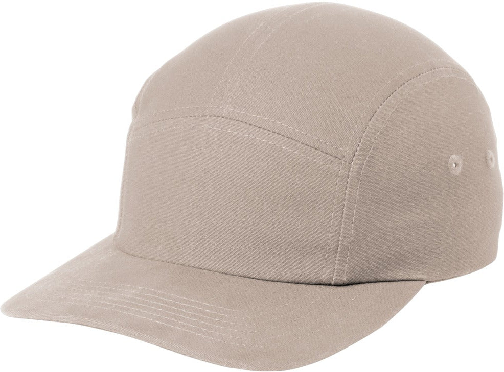 no-logo Port Authority Brushed Cotton Camper Cap-Port Authority-Khaki-OSFA-Thread Logic