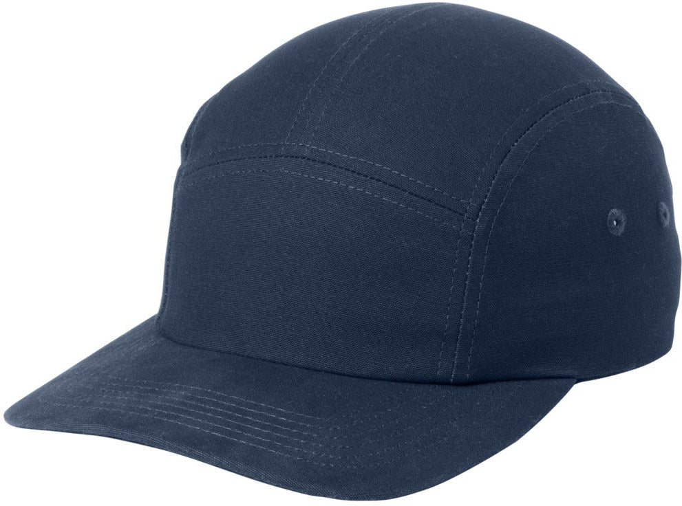 no-logo Port Authority Brushed Cotton Camper Cap-Port Authority-Navy-OSFA-Thread Logic