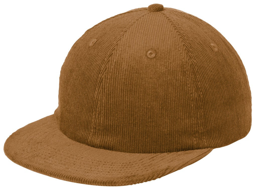 no-logo Port Authority Corduroy Cap-Port Authority-Duck Brown-OSFA-Thread Logic