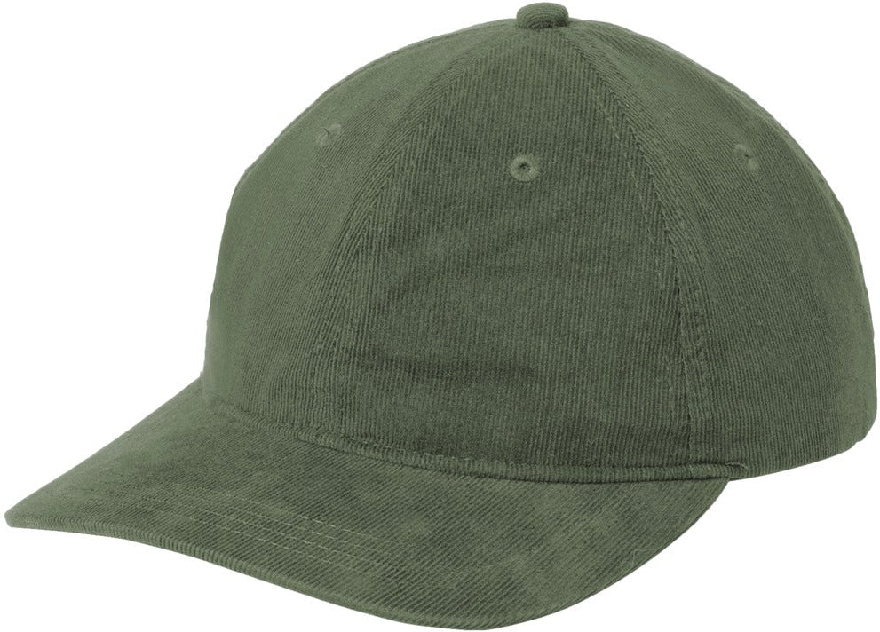 no-logo Port Authority Light Corduroy Dad Cap-Port Authority-Olive Green-OSFA-Thread Logic