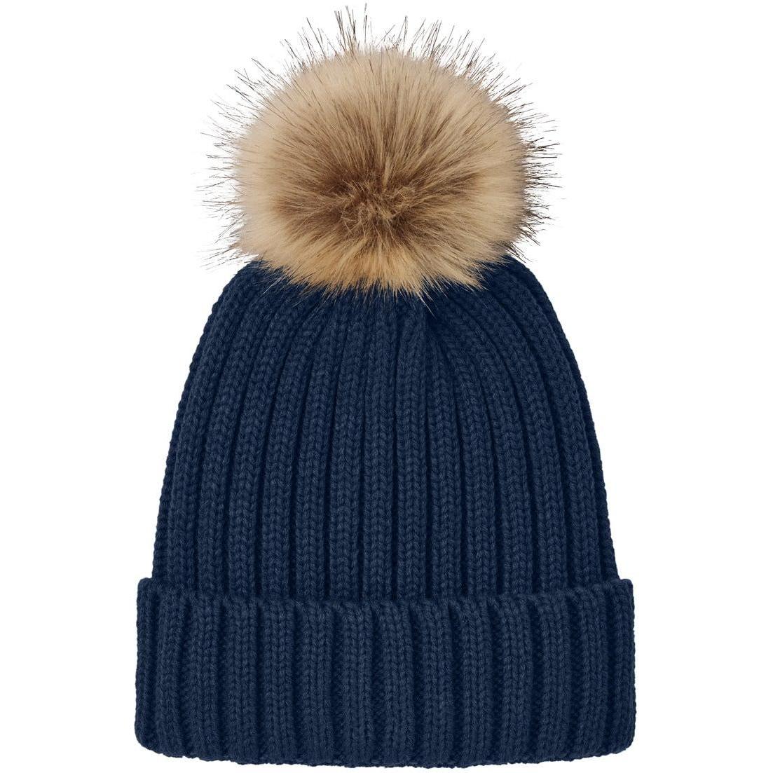 Port Authority Faux Fur Pom Beanie
