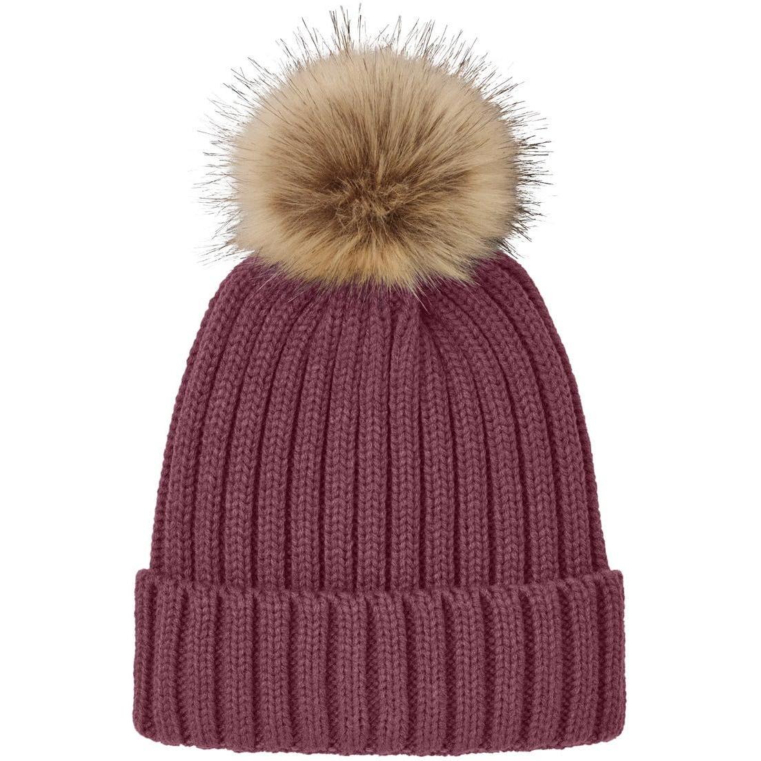 Port Authority Faux Fur Pom Beanie