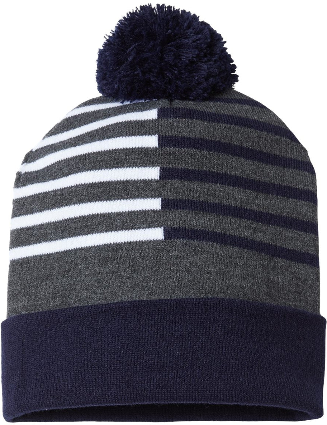 Cap America USA-Made Half Color Beanie