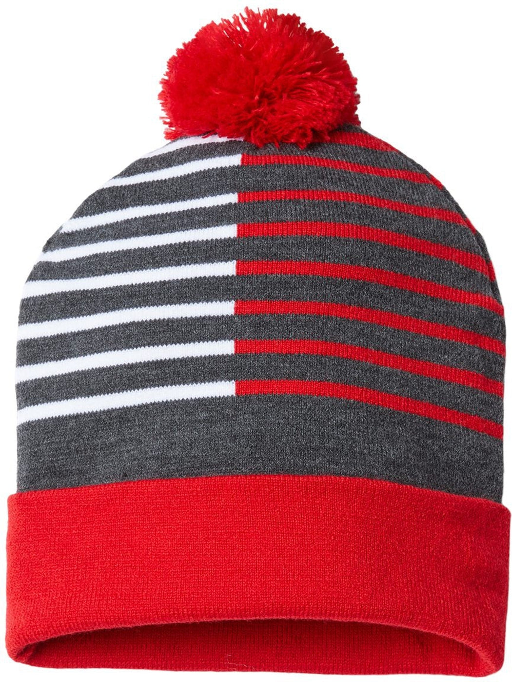 Cap America USA-Made Half Color Beanie