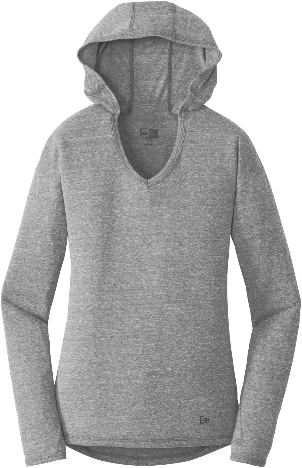 CLOSEOUT - New Era Ladies Tri-Blend Performance Pullover Hoodie Tee