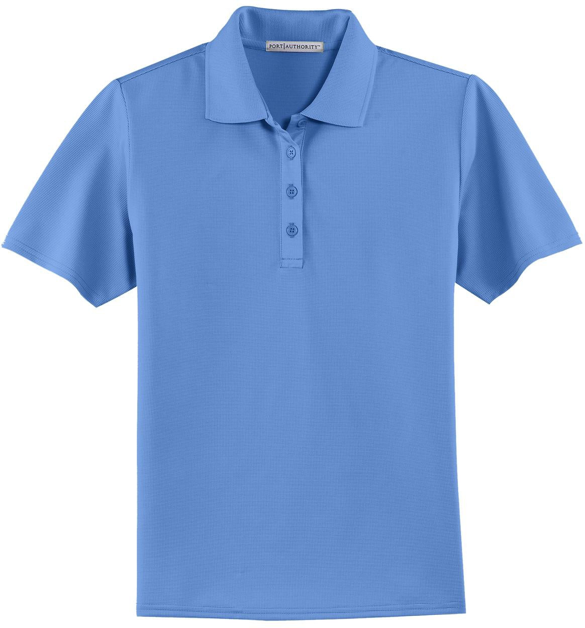 no-logo CLOSEOUT - Port Authority Ladies Dry Zone Ottoman Polo-Discontinued-Port Authority-Blue Lake-4XL-Thread Logic