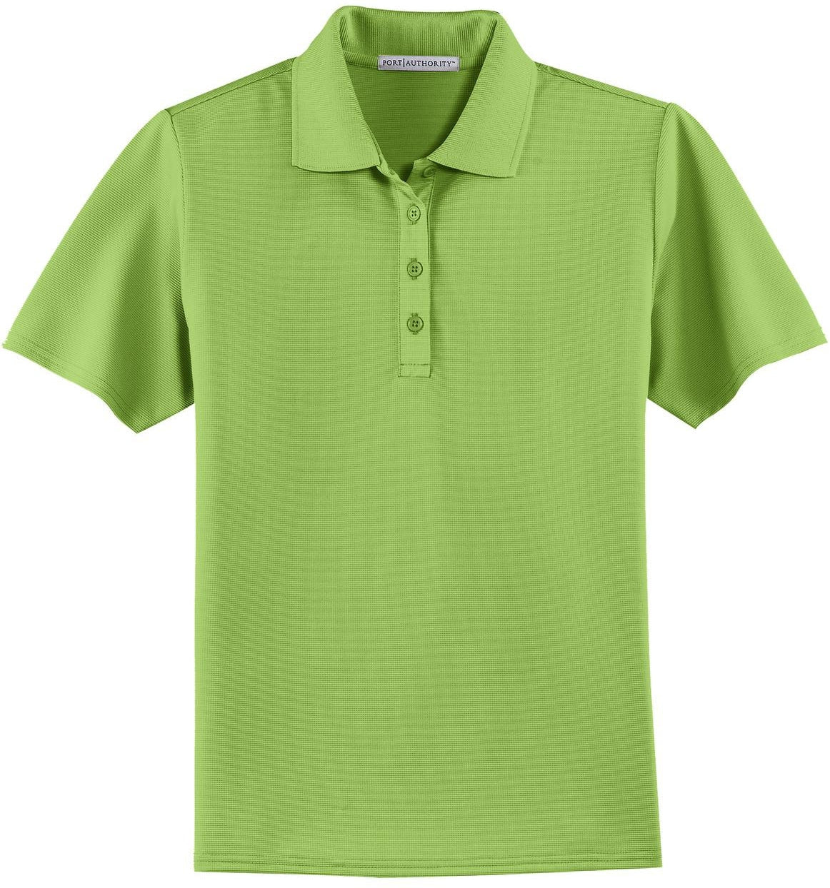 no-logo CLOSEOUT - Port Authority Ladies Dry Zone Ottoman Polo-Discontinued-Port Authority-Green Oasis-2XL-Thread Logic