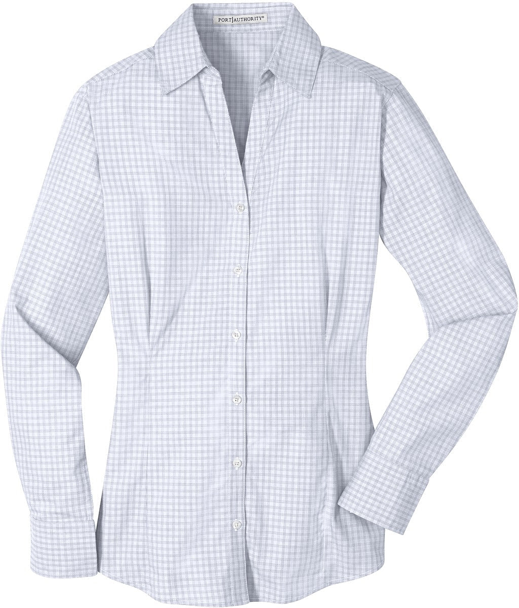 CLOSEOUT - Port Authority Ladies Plaid Pattern Easy Care Shirt