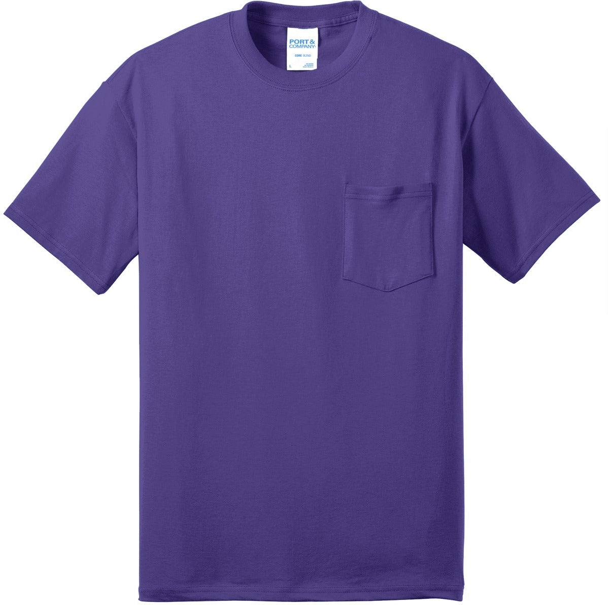 CLOSEOUT - Port & Company Core Blend Pocket Tee