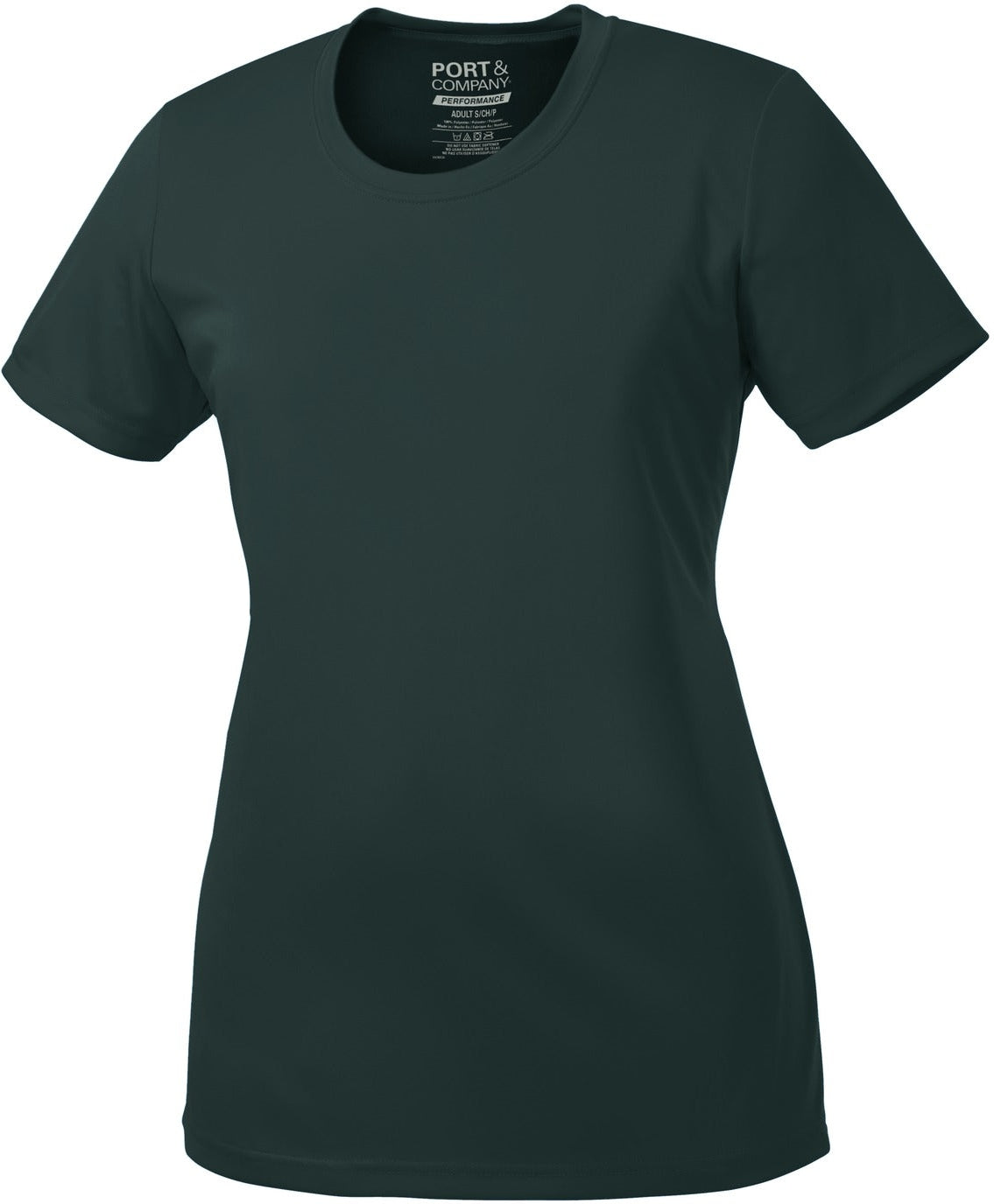 no-logo CLOSEOUT - Port & Company Ladies Performance Tee-Discontinued-Port & Company-Dark Green-4XL-Thread Logic