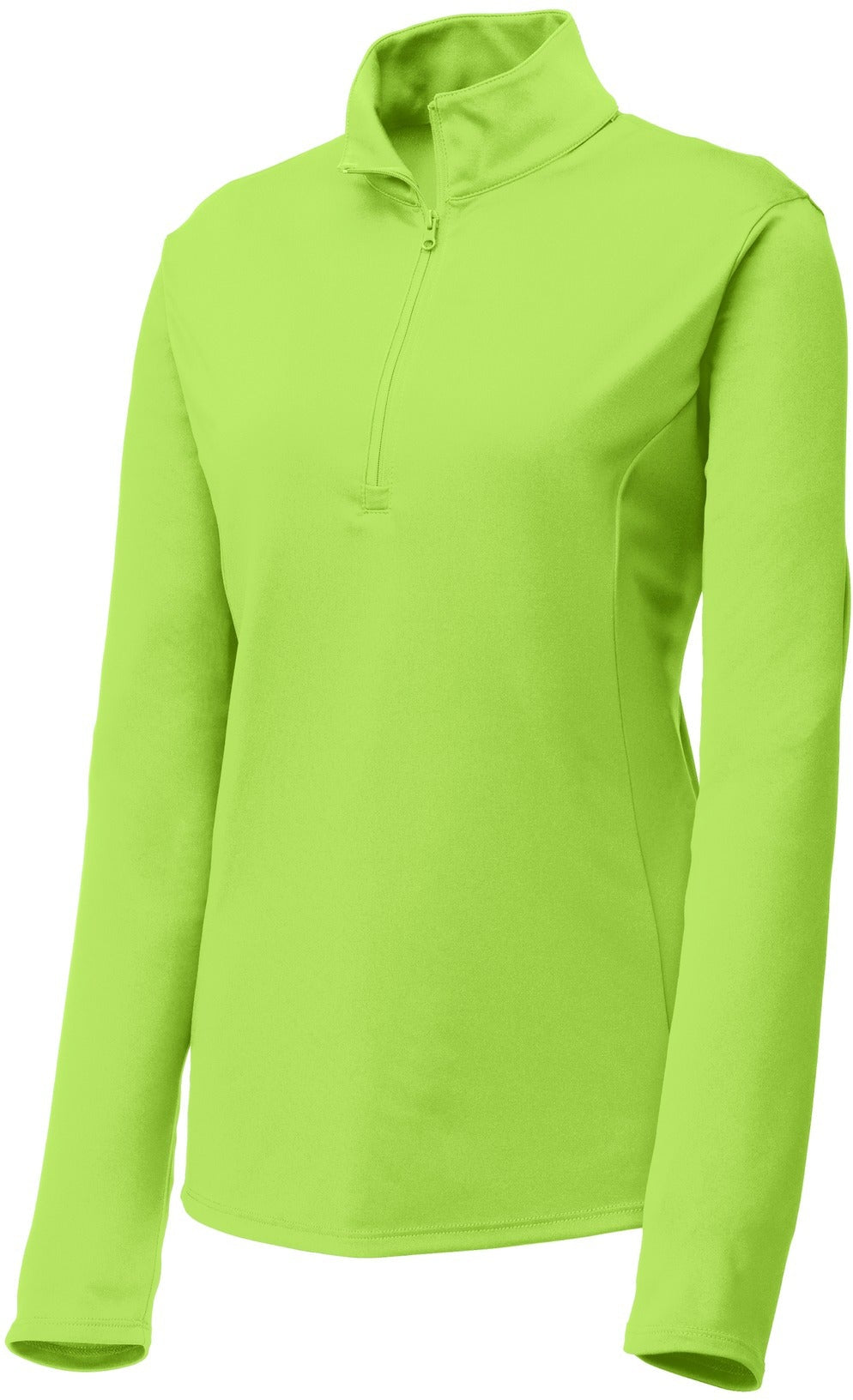 CLOSEOUT - Sport-Tek Ladies PosiCharge Competitor 1/4-Zip Pullover-Discontinued-Sport-Tek-Lime Shock-S-Thread Logic