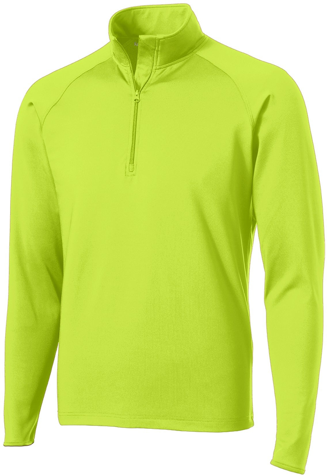 CLOSEOUT - Sport-Tek Sport-Wick Stretch 1/2 Zip Pullover-Discontinued-Sport-Tek-Charge Green-L-Thread Logic