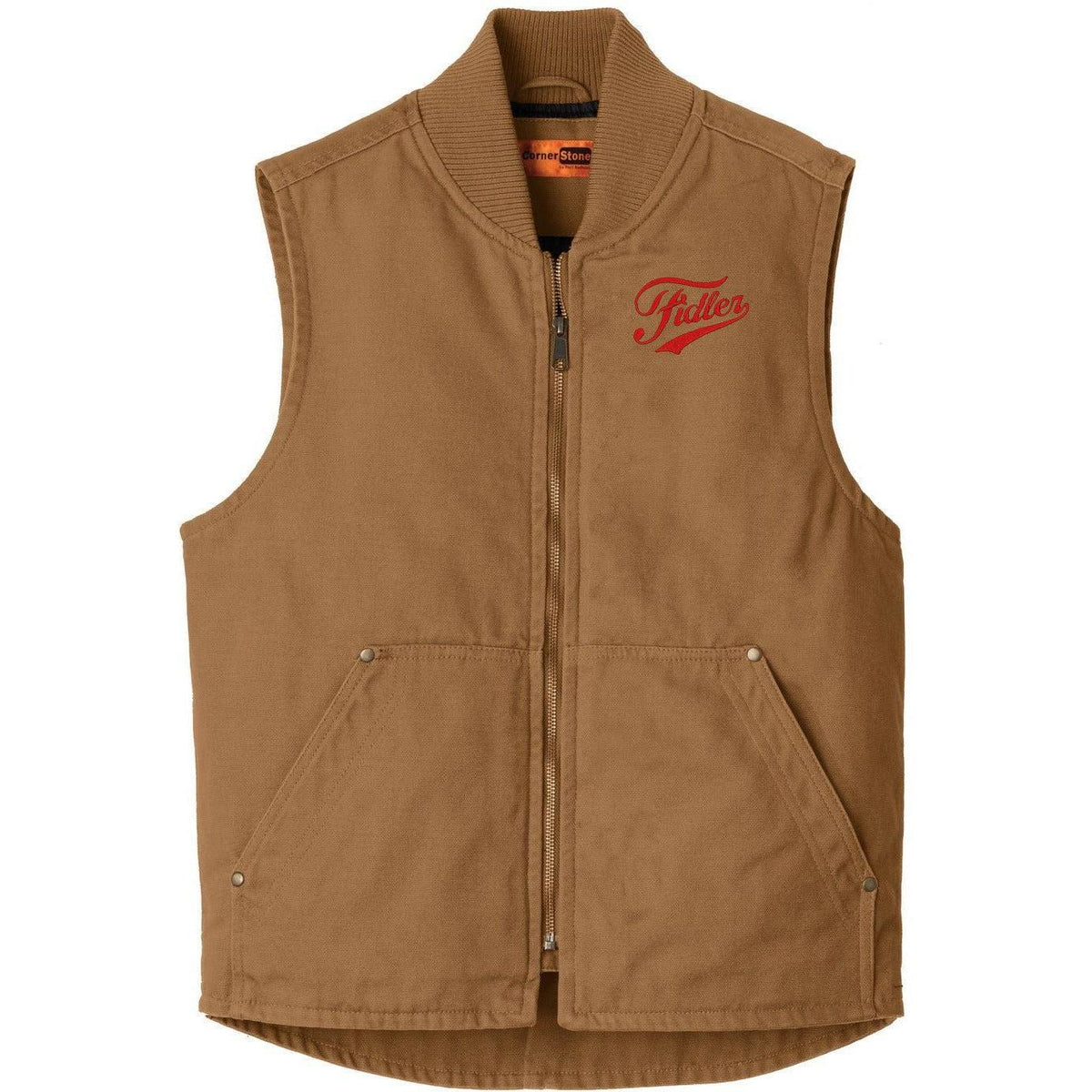no-logo CornerStone Washed Duck Cloth Vest-Vests-Cornerstone-Thread Logic