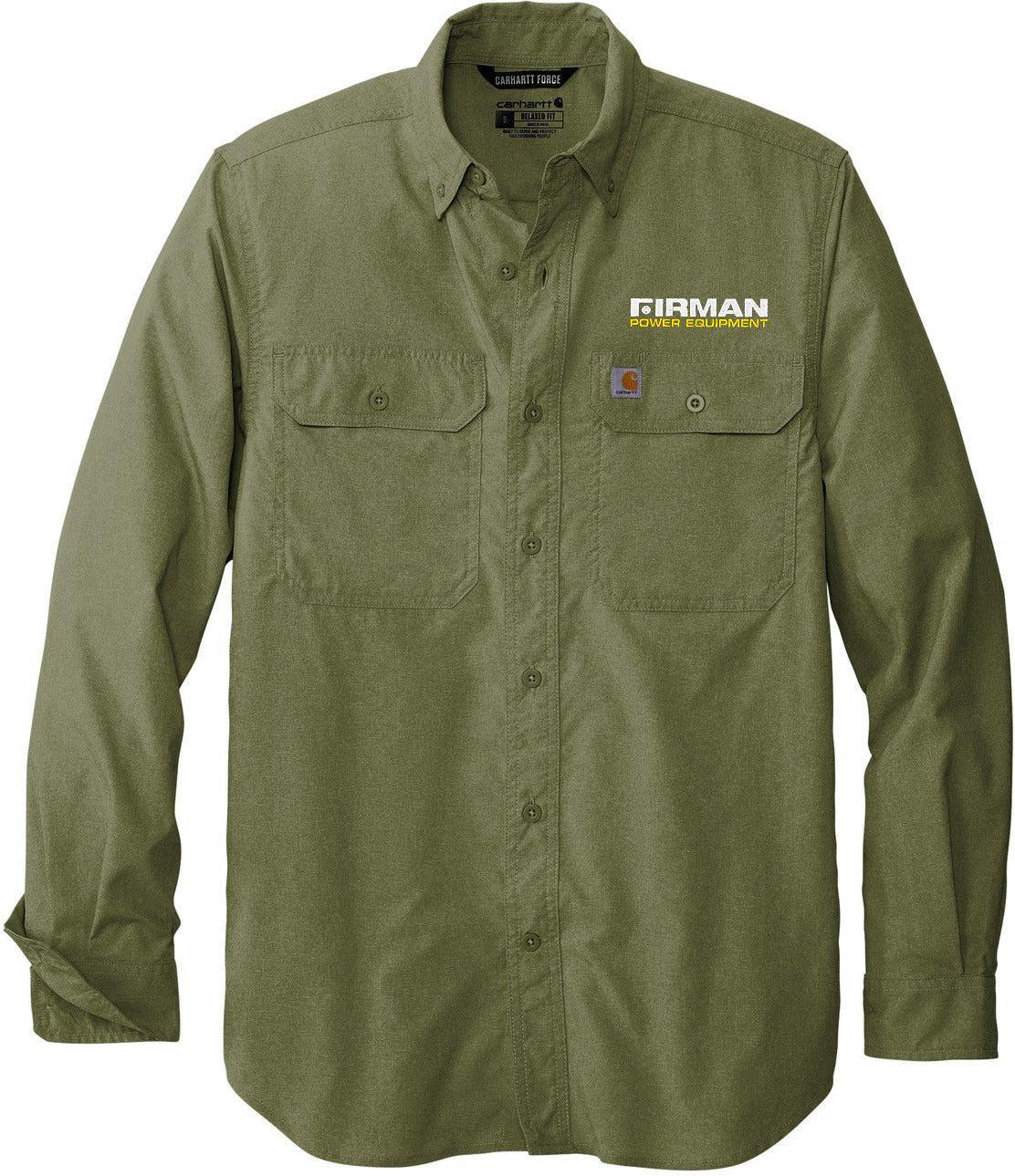Carhartt Force Solid Long Sleeve Shirt (Black) L Carhartt Force Solid Long Sleeve Shirt (Black) L