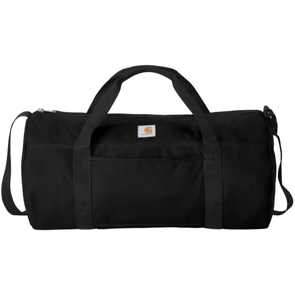 no-logo CLOSEOUT - Carhartt Canvas Packable Duffel with Pouch-Carhartt-Black-OSFA-Thread Logic