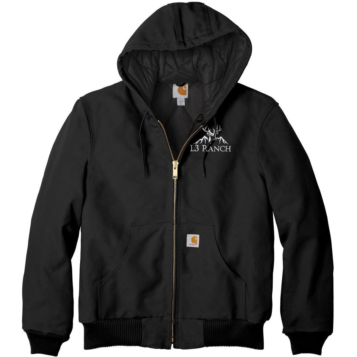 no-logo Carhartt Tall Quilted-Flannel-Lined Duck Active Jac-New-Carhartt-Thread Logic
