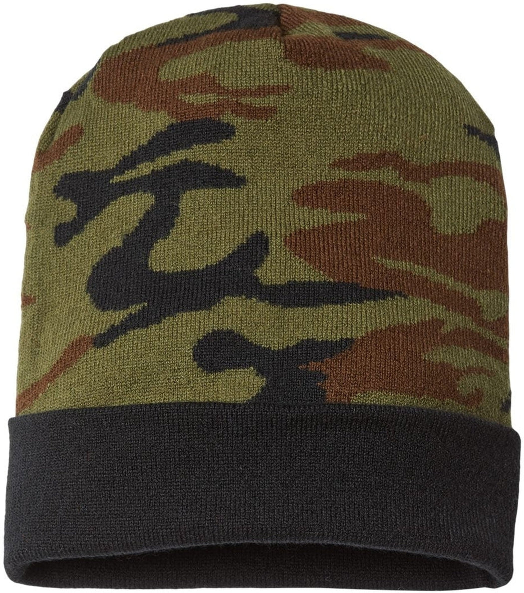 Cap America USA-Made Camo Cuffed Beanie
