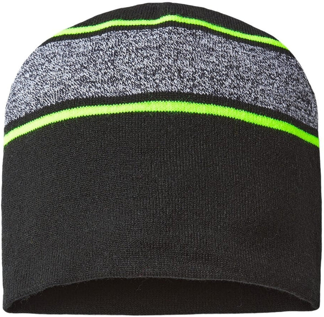 Cap America USA-Made Variegated Striped Beanie