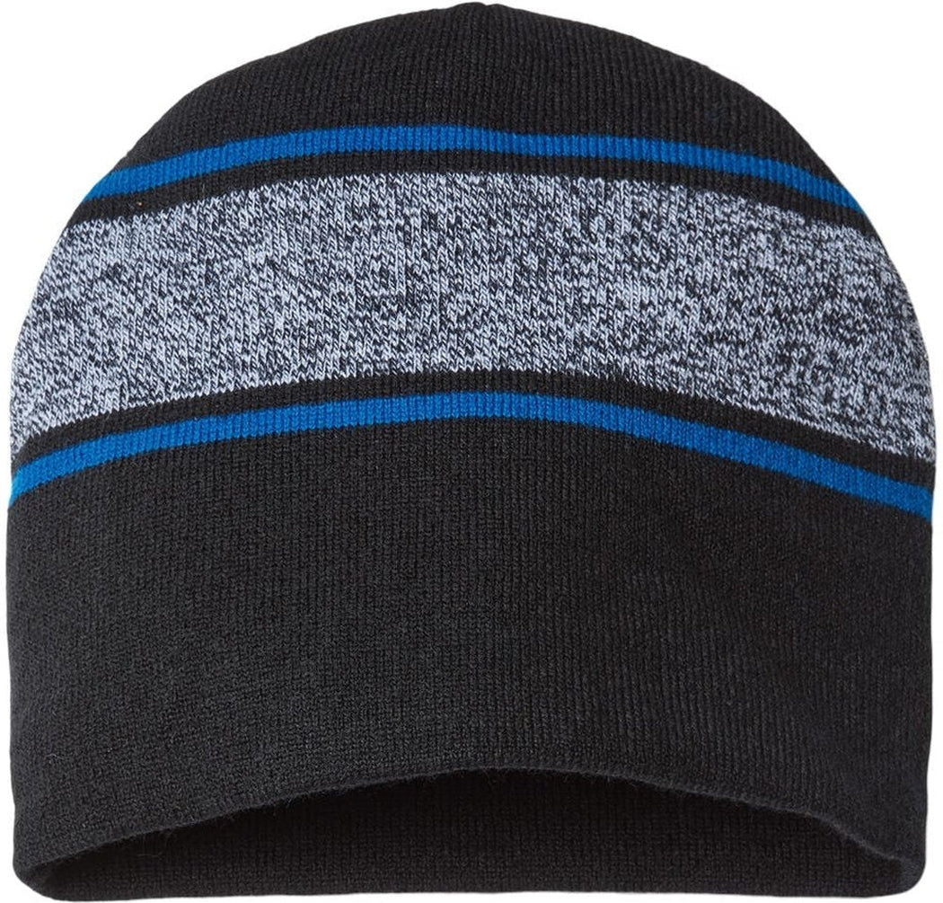Cap America USA-Made Variegated Striped Beanie