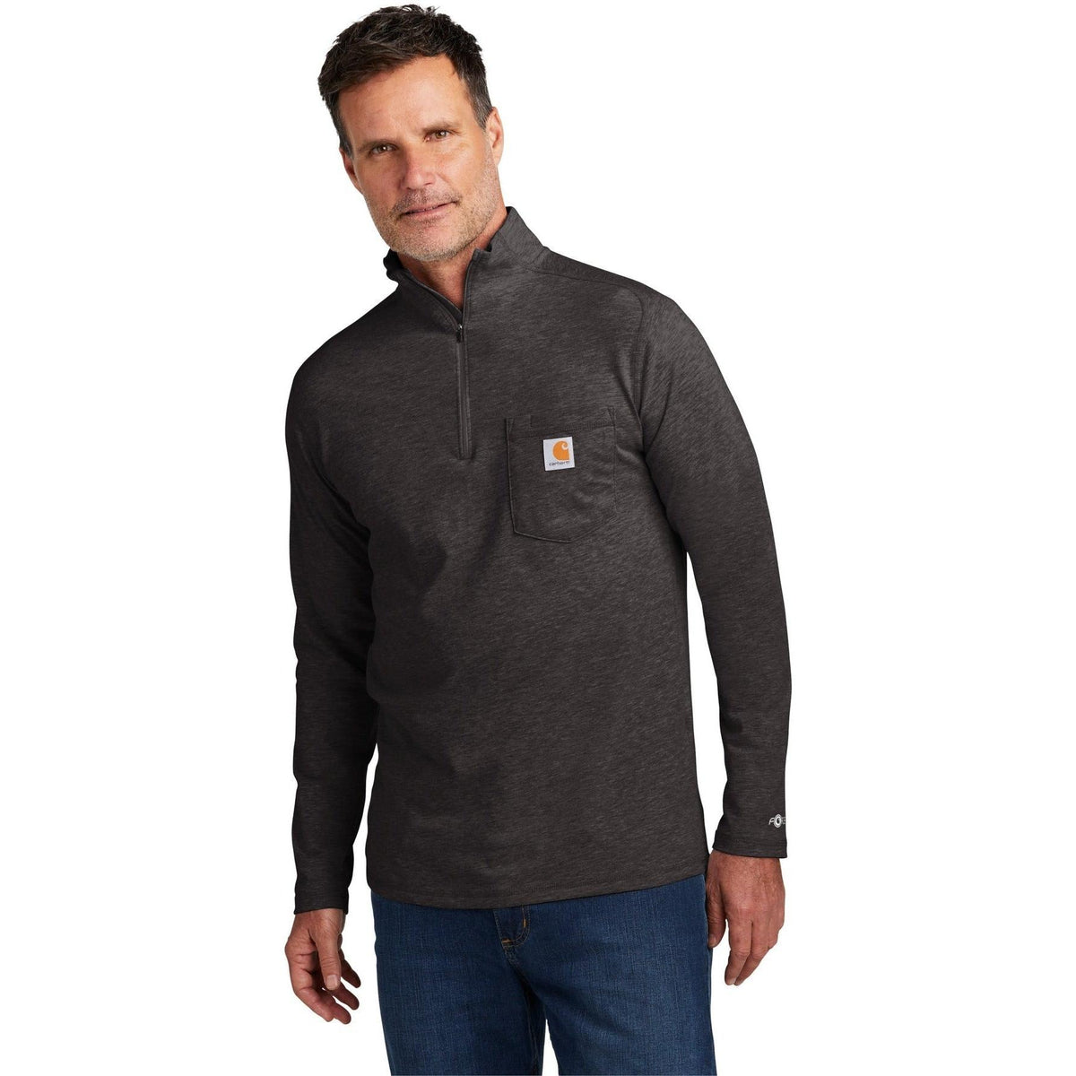 no-logo Carhartt Force 1/4-Zip Long Sleeve T-Shirt-Regular-Carhartt-Thread Logic