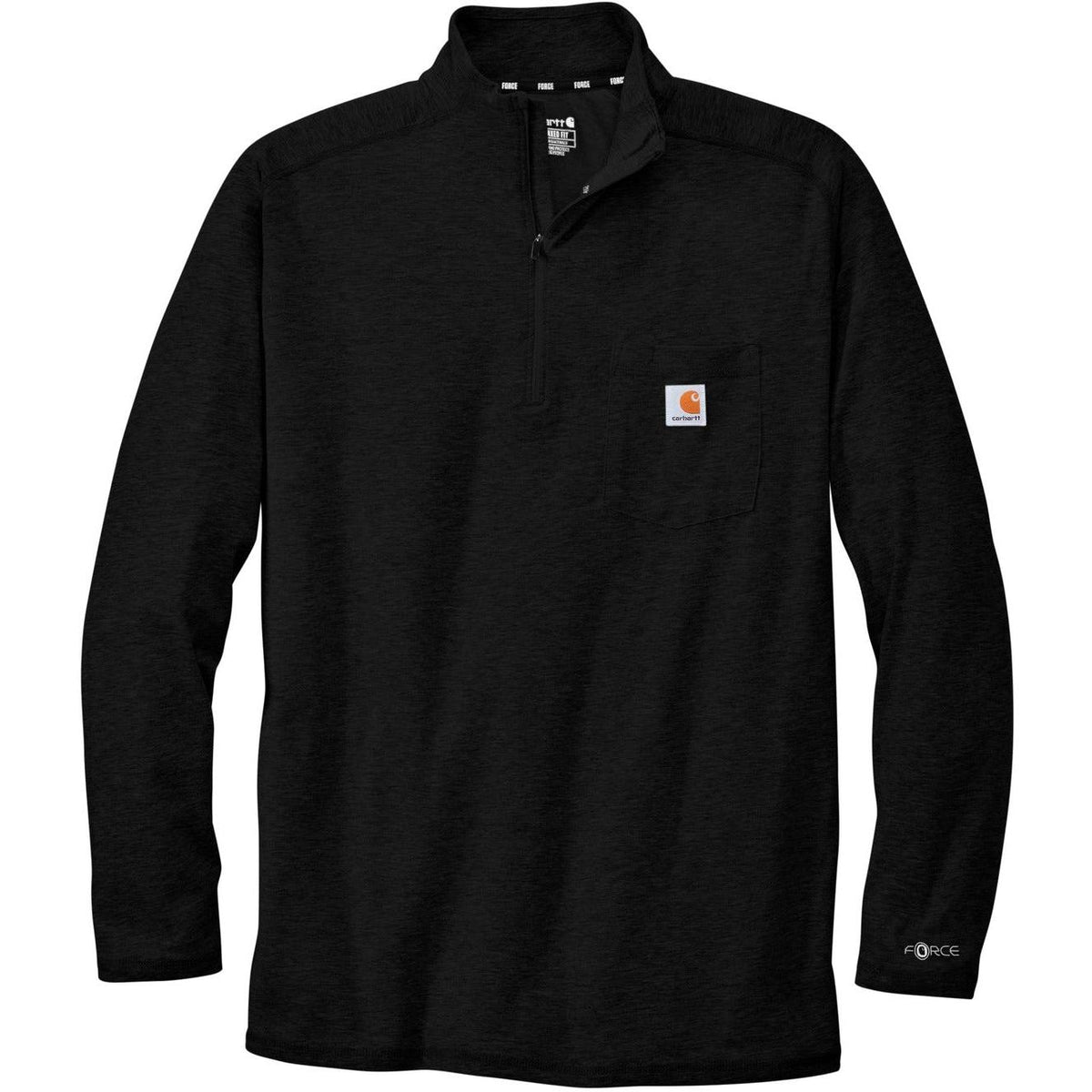 no-logo Carhartt Force 1/4-Zip Long Sleeve T-Shirt