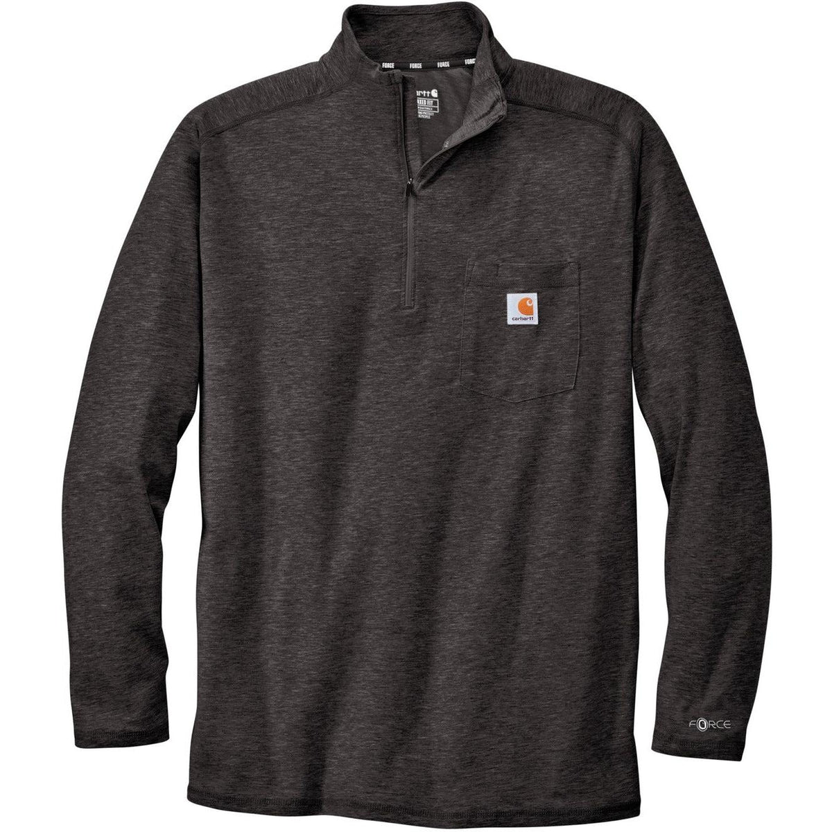 no-logo Carhartt Force 1/4-Zip Long Sleeve T-Shirt
