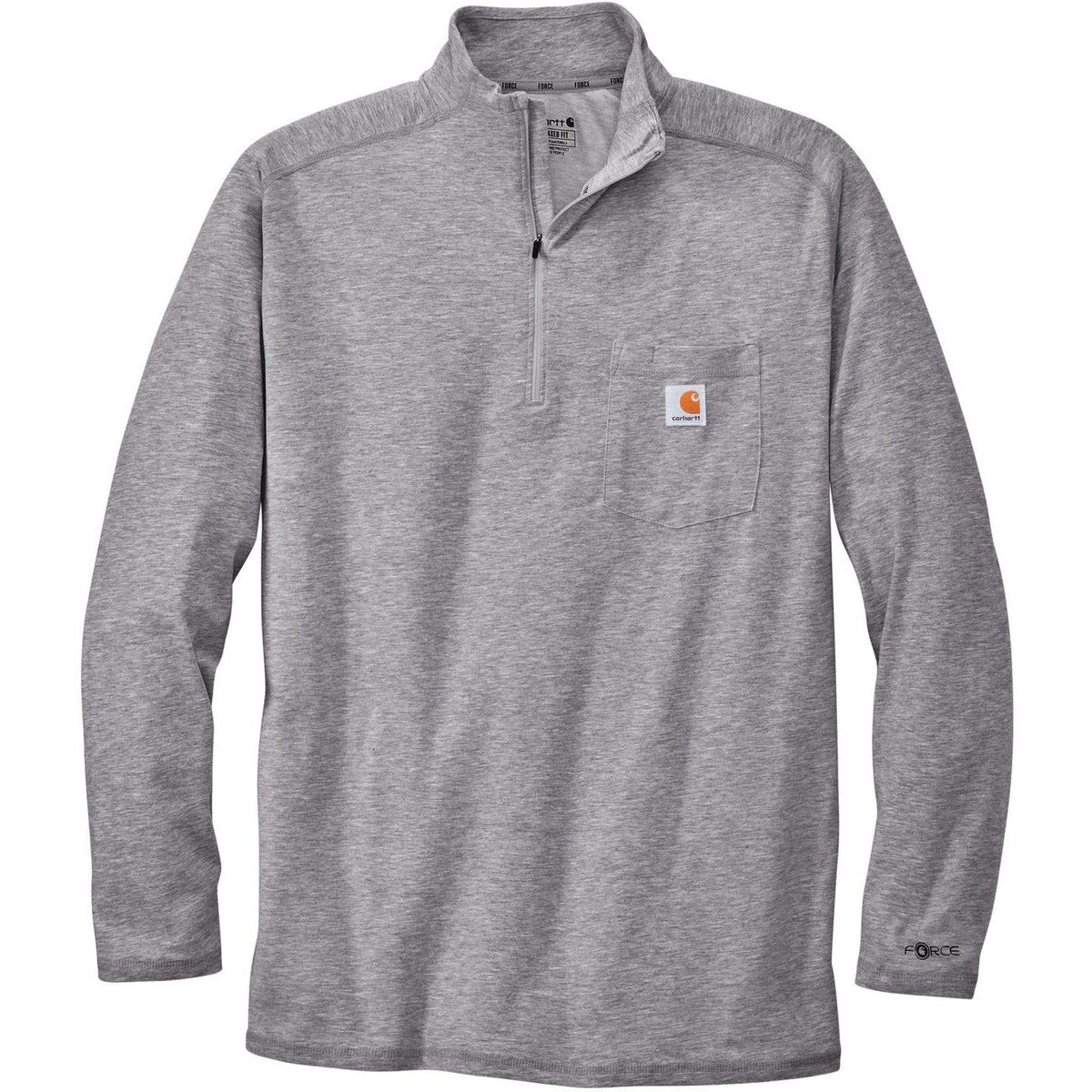 no-logo Carhartt Force 1/4-Zip Long Sleeve T-Shirt