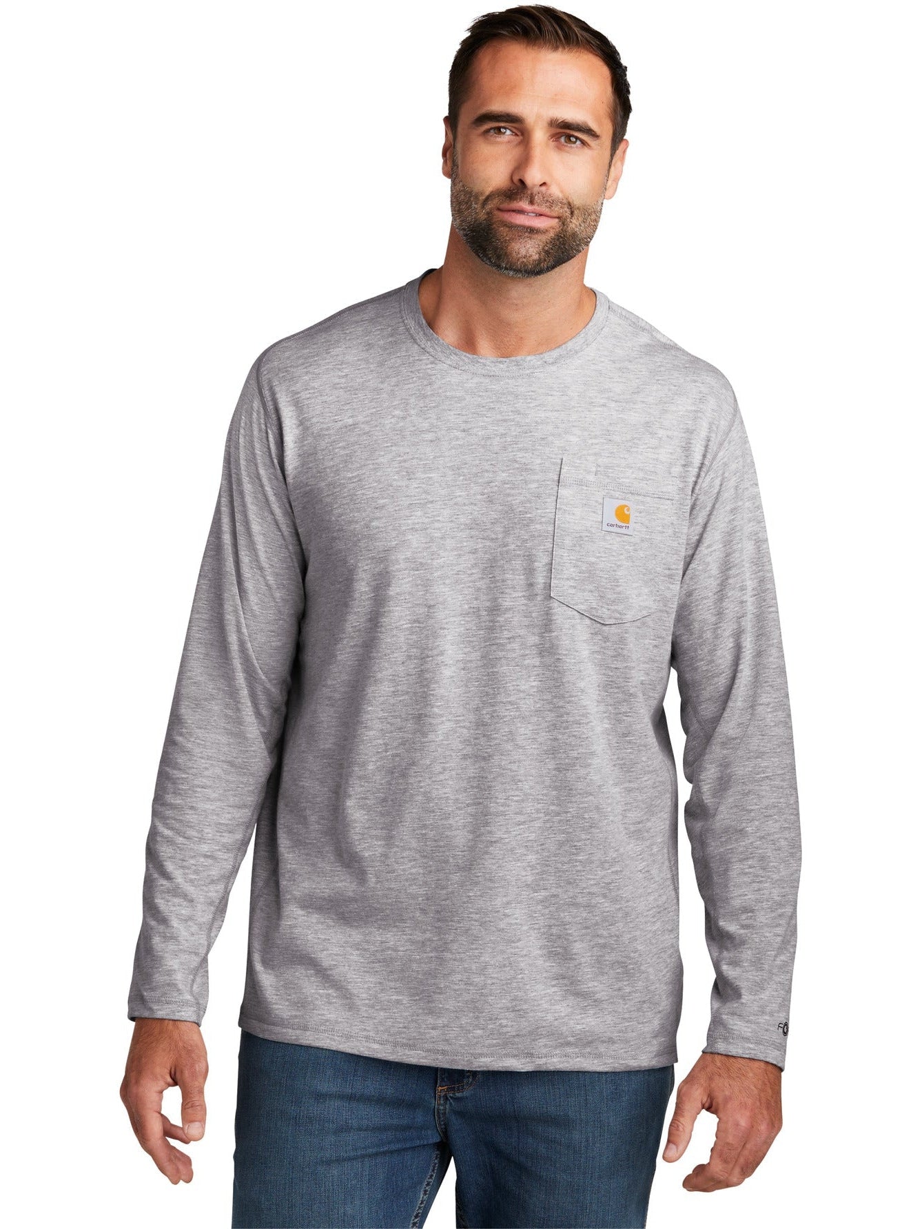 no-logo Carhartt Force Long Sleeve Pocket T-Shirt-Regular-Carhartt-Thread Logic