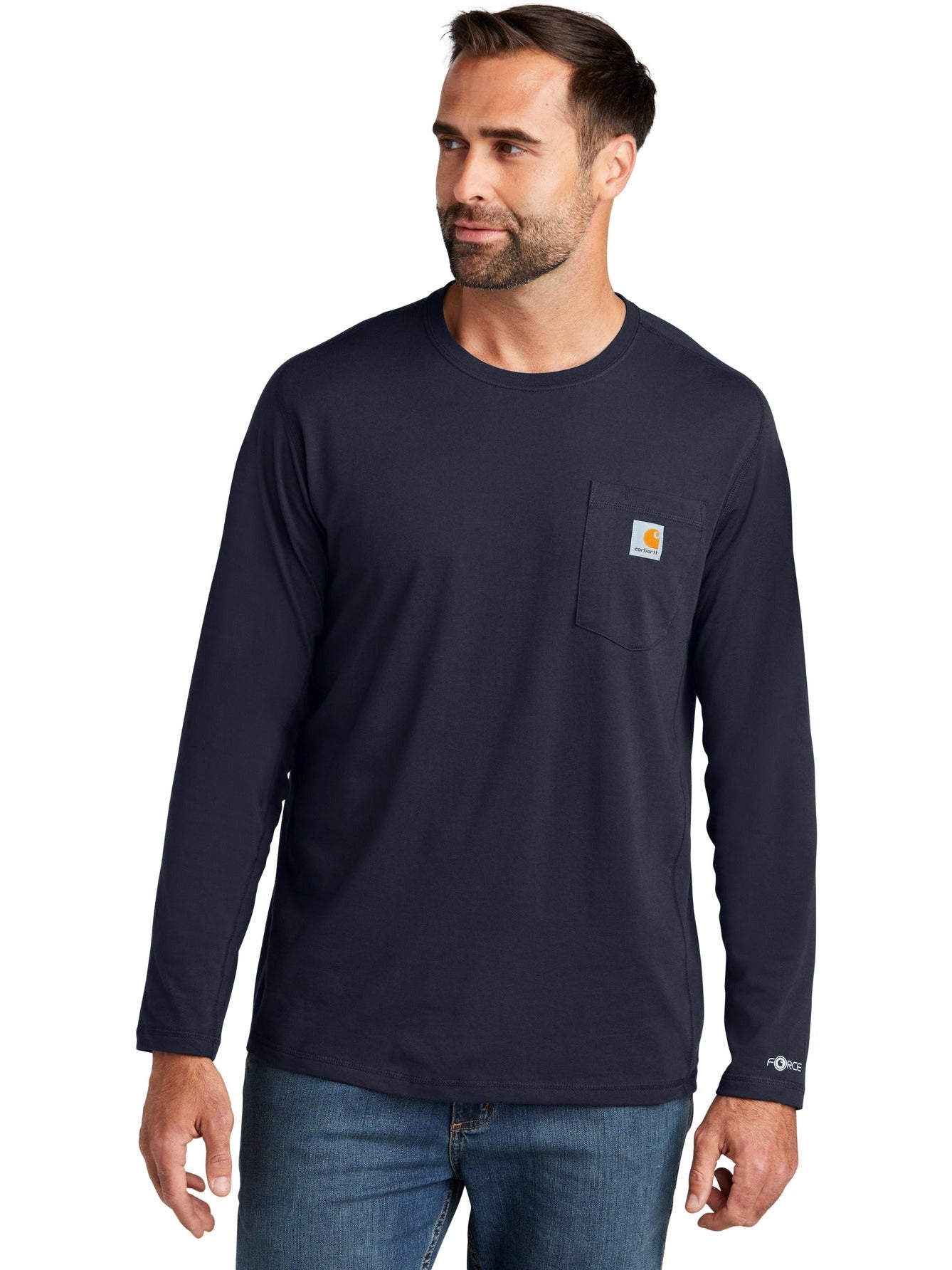 no-logo Carhartt Force Long Sleeve Pocket T-Shirt-Regular-Carhartt-Thread Logic