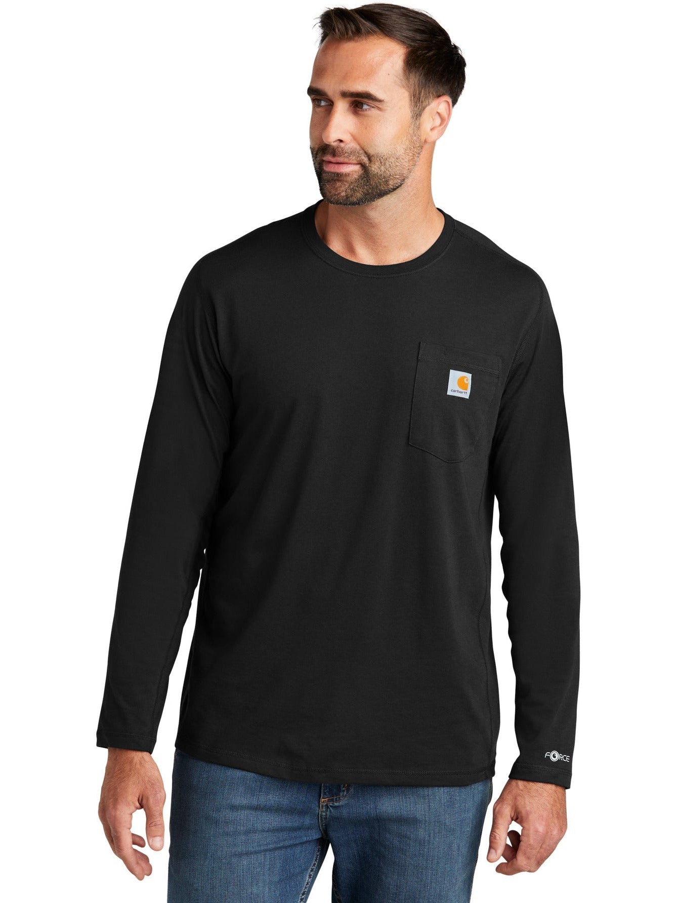 no-logo Carhartt Force Long Sleeve Pocket T-Shirt-Regular-Carhartt-Thread Logic