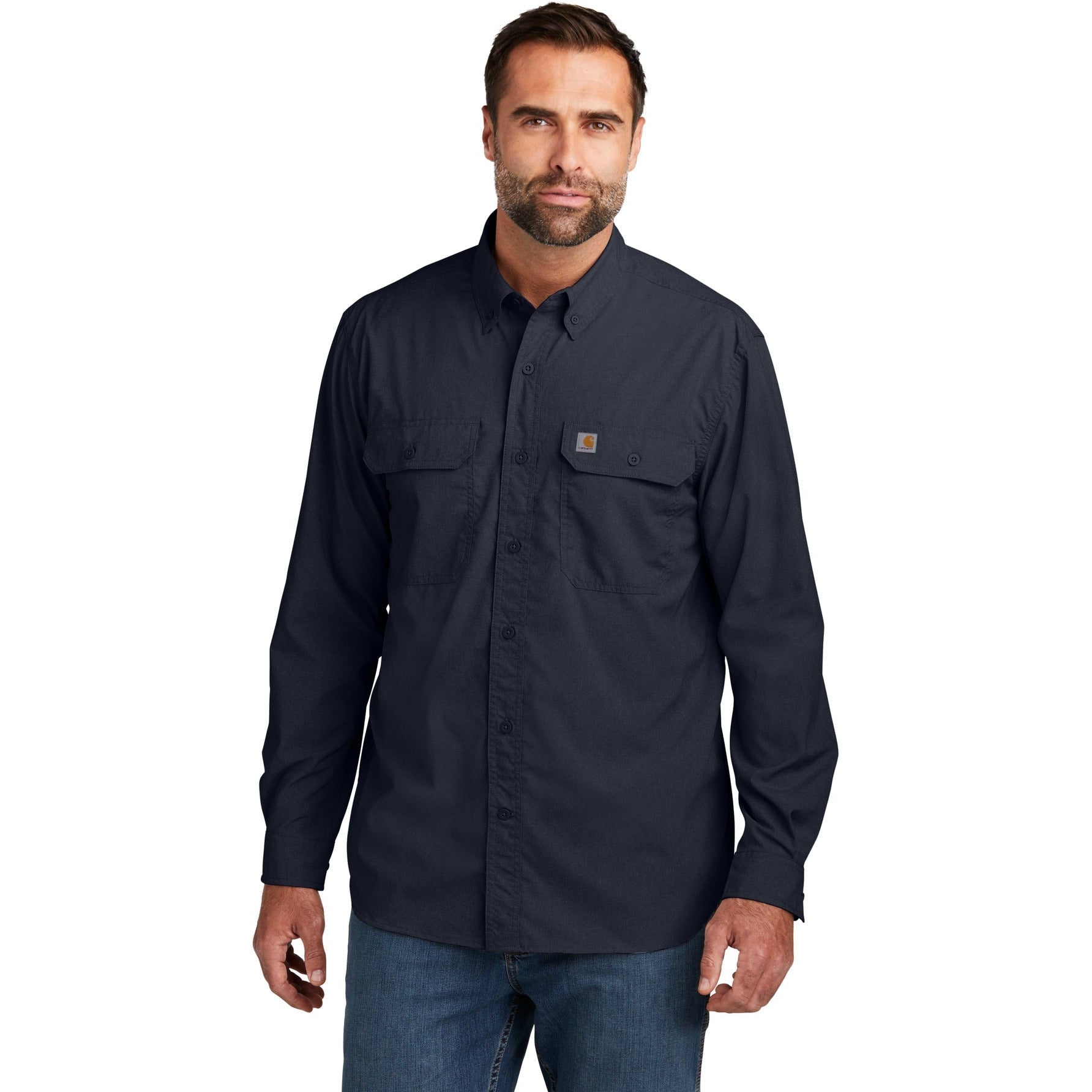 no-logo Carhartt Force Solid Long Sleeve Shirt-Apparel-Carhartt-Thread Logic