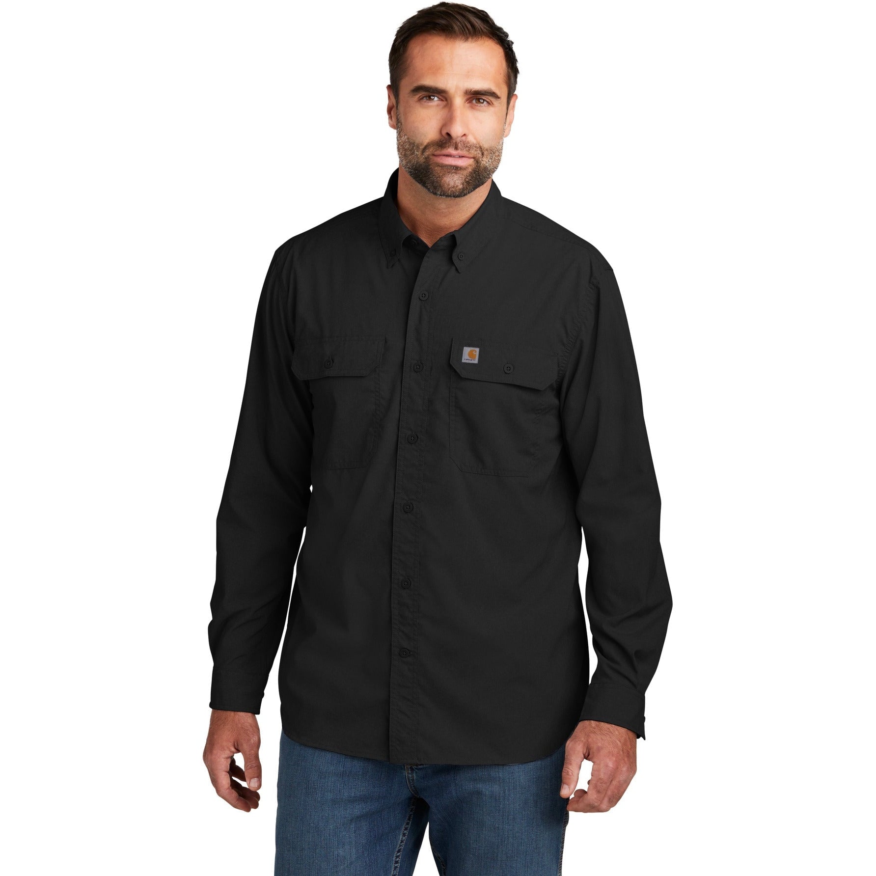 no-logo Carhartt Force Solid Long Sleeve Shirt-Apparel-Carhartt-Thread Logic