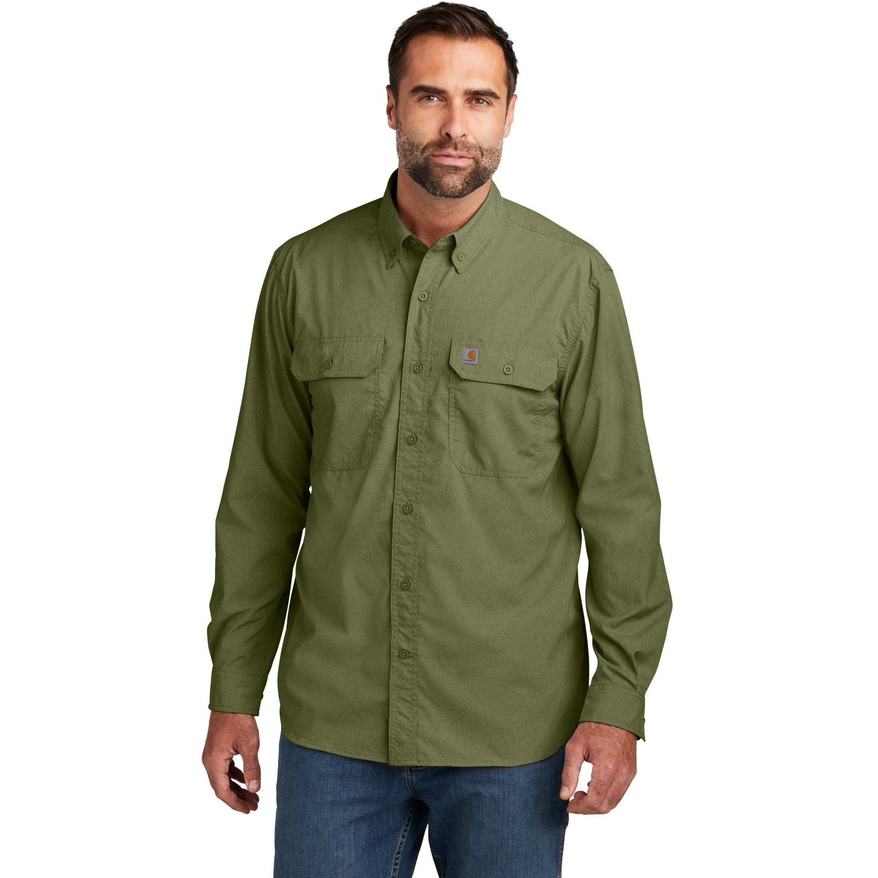 no-logo Carhartt Force Solid Long Sleeve Shirt-Apparel-Carhartt-Thread Logic