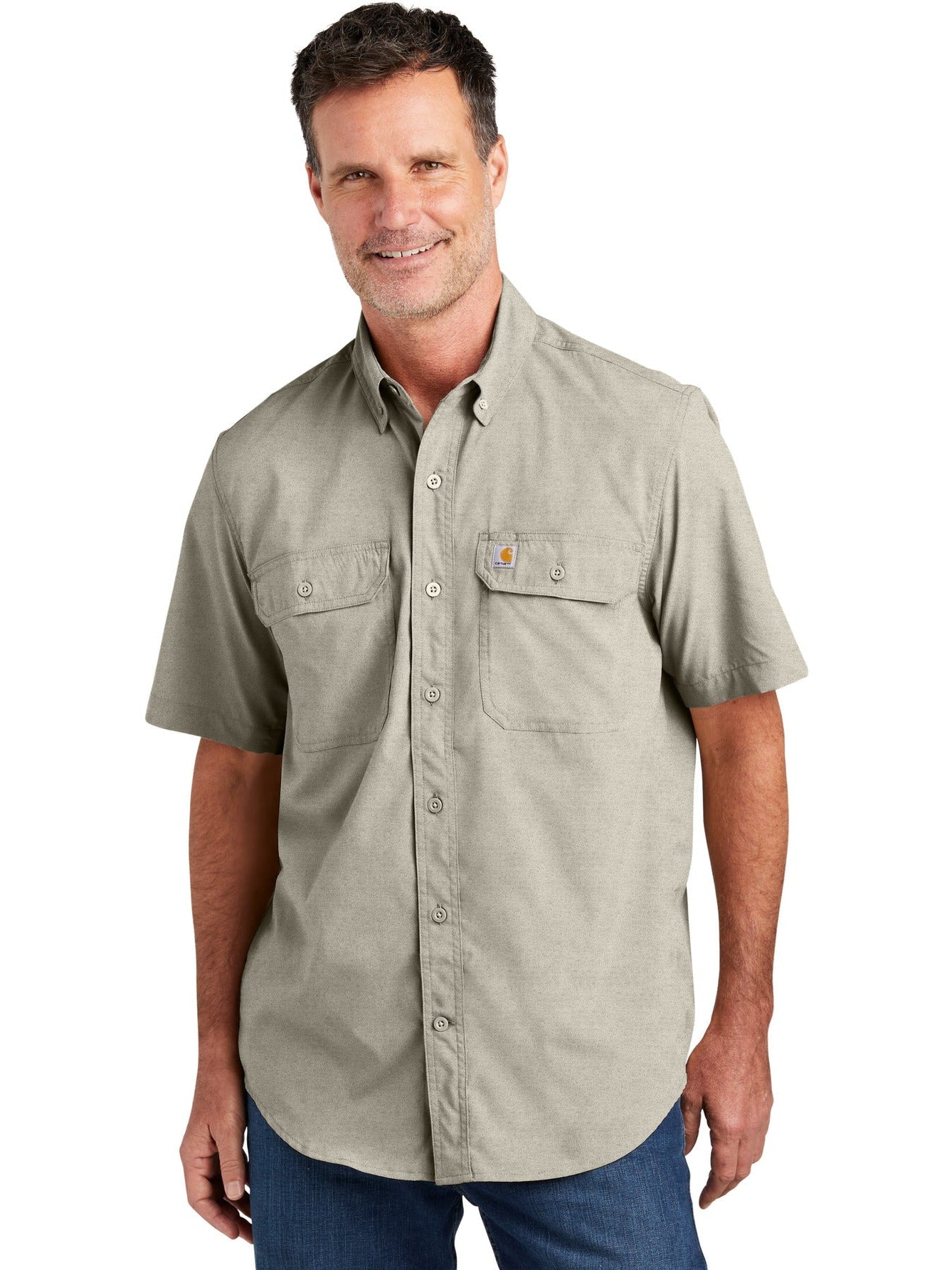 no-logo Carhartt Force Solid Short Sleeve Shirt-Regular-Carhartt-Thread Logic