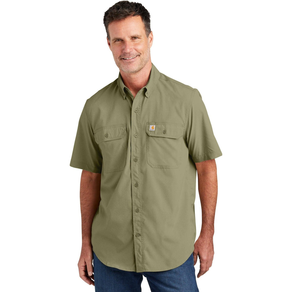 no-logo Carhartt Force Solid Short Sleeve Shirt-Regular-Carhartt-Thread Logic