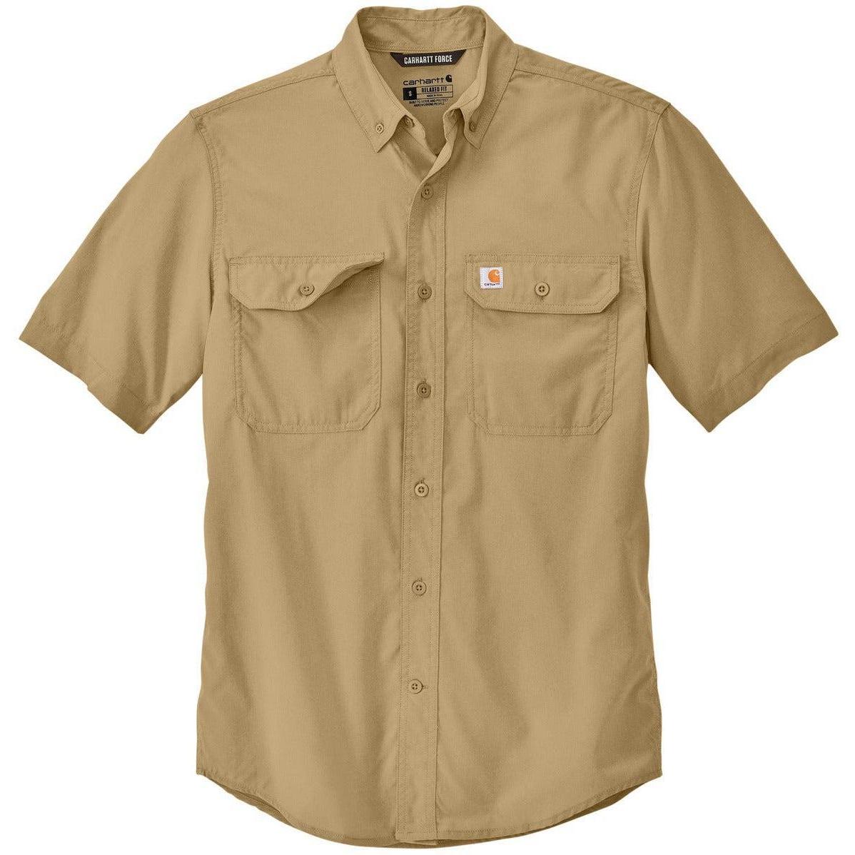 no-logo Carhartt Force Solid Short Sleeve Shirt