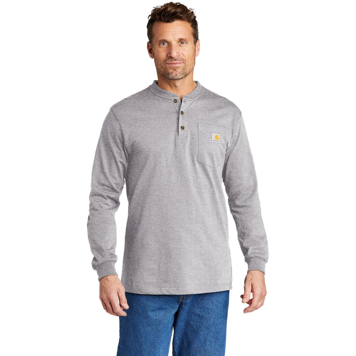 no-logo Carhartt Long Sleeve Henley T-Shirt-Regular-Carhartt-Thread Logic