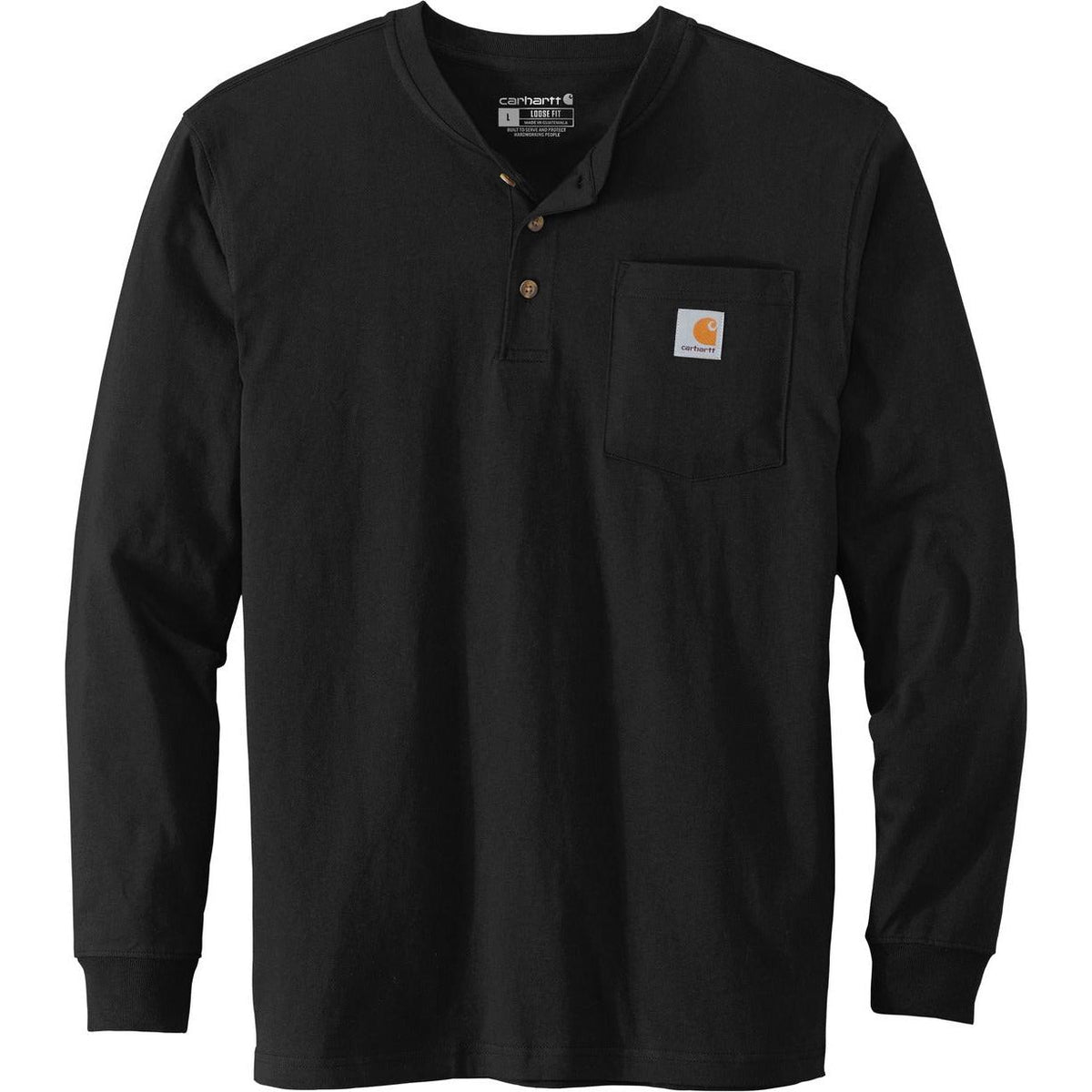 no-logo Carhartt Long Sleeve Henley T-Shirt