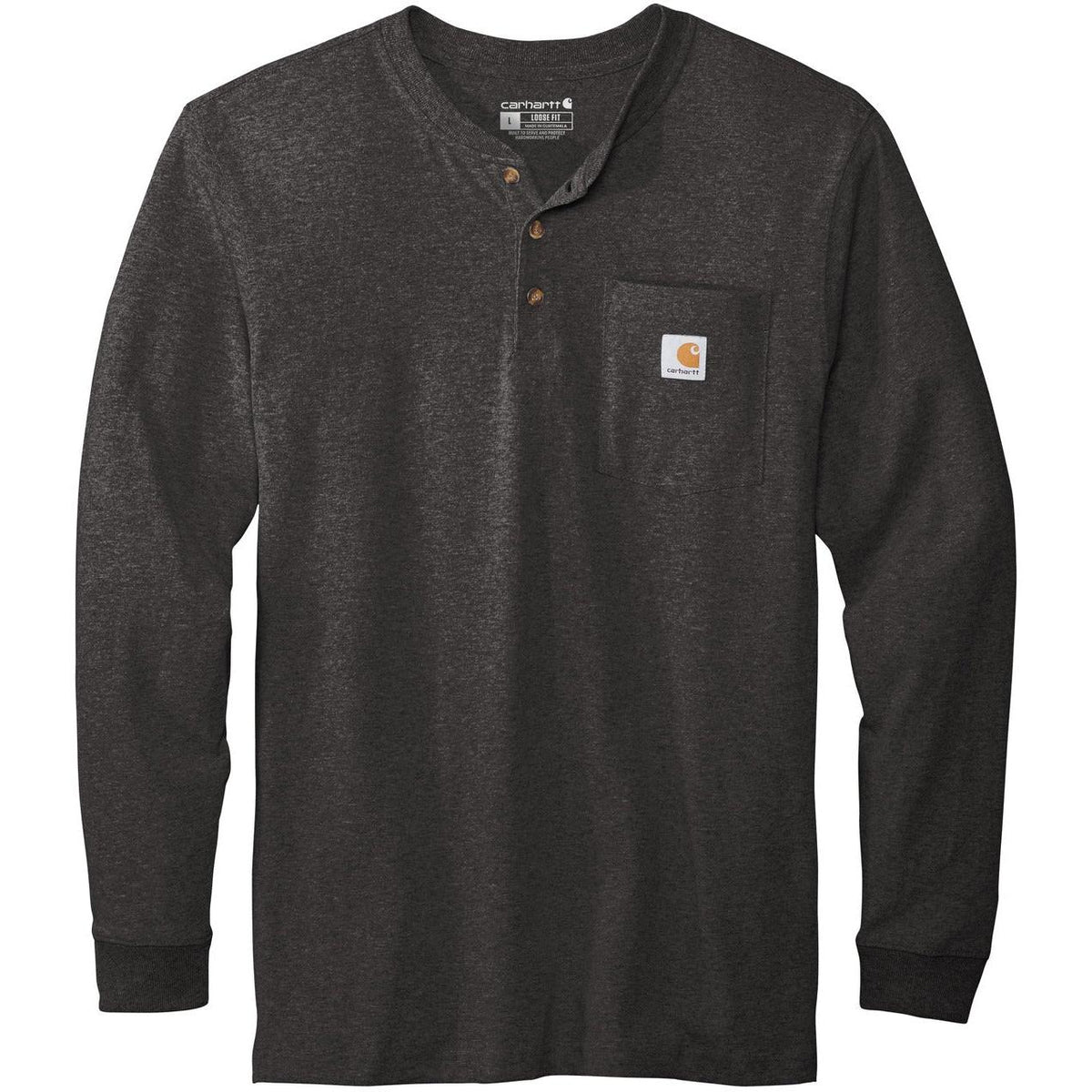 no-logo Carhartt Long Sleeve Henley T-Shirt
