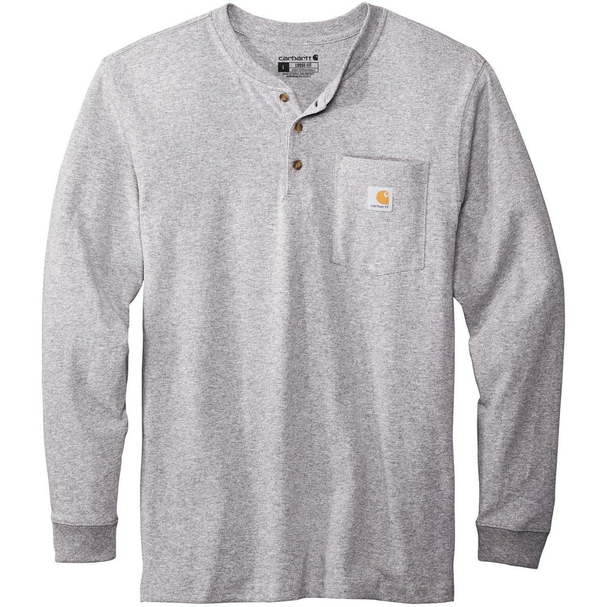 no-logo Carhartt Long Sleeve Henley T-Shirt