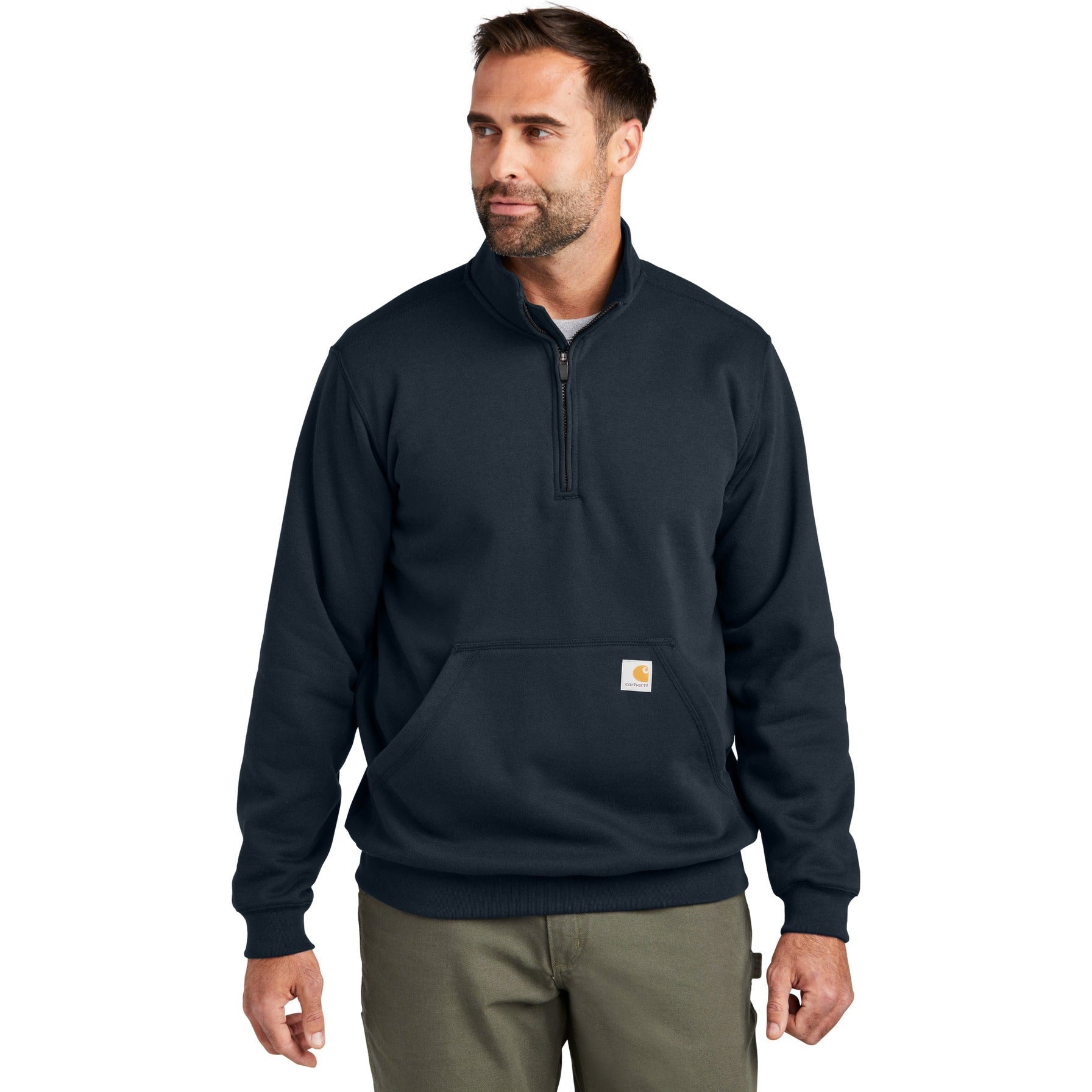 no-logo Carhartt Midweight 1/4-Zip Mock Neck Sweatshirt-Apparel-Carhartt-Thread Logic